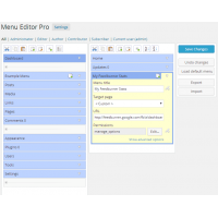 Admin Menu Editor Pro плагин меню wordpress