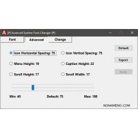 Advanced System Font Changer изменение шрифтов в системе