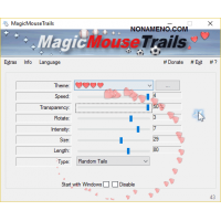 MagicMouseTrails украшение указателя мышки