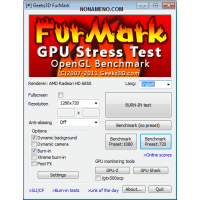 FurMark стресс тестироване видеокарты