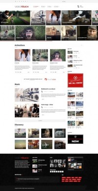 VideoTouch 1.6 видео шаблон wordpress