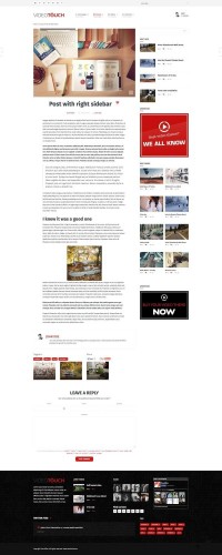 VideoTouch 1.6 видео шаблон wordpress