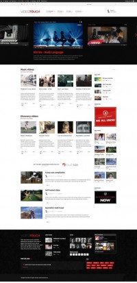 VideoTouch 1.6 видео шаблон wordpress