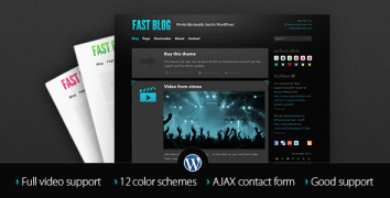 Fast Blog 1.7.4 блоговый шаблон wordpress