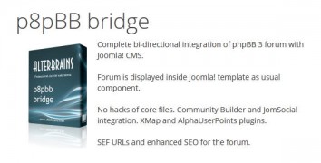 p8pBB bridge 3.2.15 интеграция Joomla с форумом phpBB
