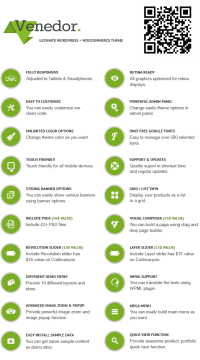 Venedor 2.3.9 шаблон WordPress + WooCommerce шаблон