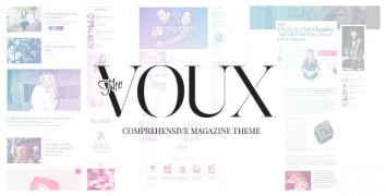 The Voux 2.0.4 comprehensive magazine theme шаблон wordpress