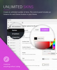 LMM 1.2 Responsive Mega Menu Bootstrap WordPress плагин