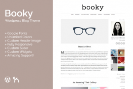 Booky 2.0.1 шаблон для блога wordpress