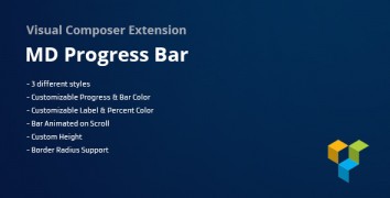 MD Progress Bars for Visual Composer плагин прогресс бар