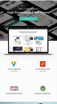 Gon 1.0.5 адаптивный шаблон wordpress